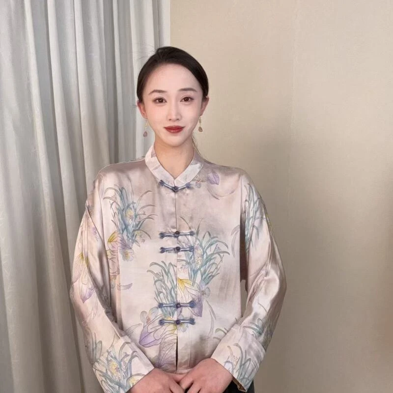 【水仙】2025春夏季新款双面穿提花小衫HT-768