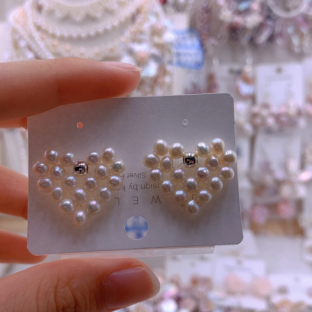 未镶嵌淡水珍珠耳饰耳环