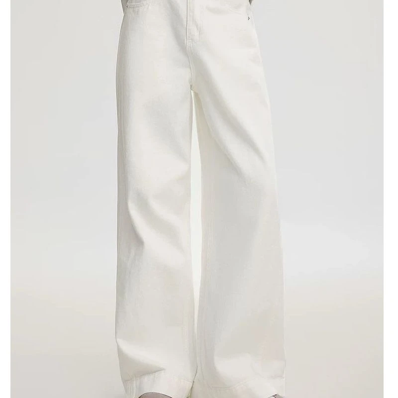 大码显瘦胖MM休闲百搭女白色牛仔裤ZY25013