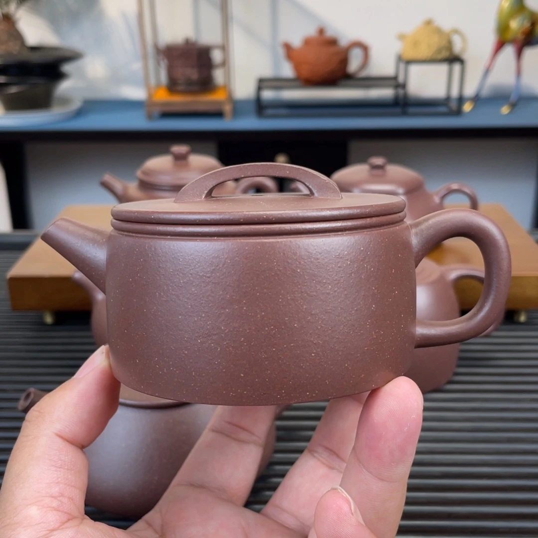 茶壶紫砂底槽青汉瓦200cc