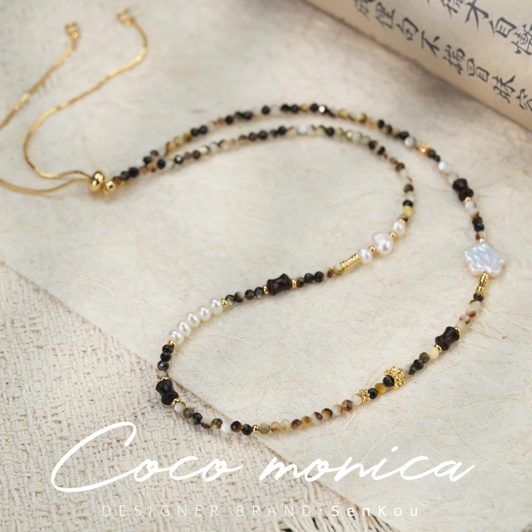 【小霞珠宝】 项链珍珠手工气质时尚尼泊尔百搭复古AE865