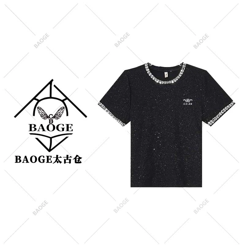 【BAOGE太古仓】A97755新款洋气百搭短袖