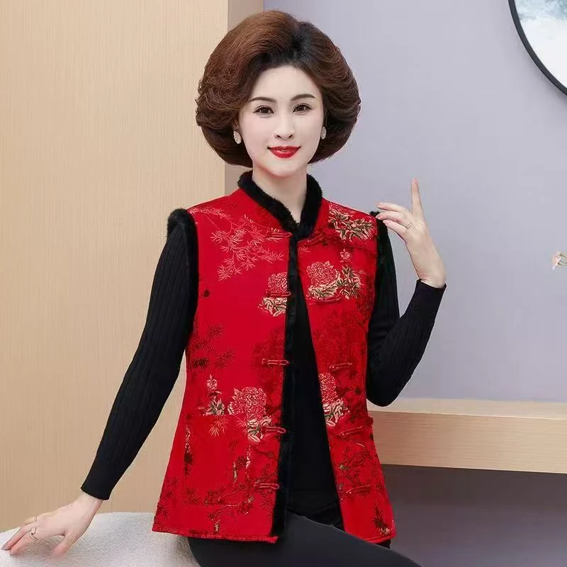 女士百搭国风马甲24018-A135