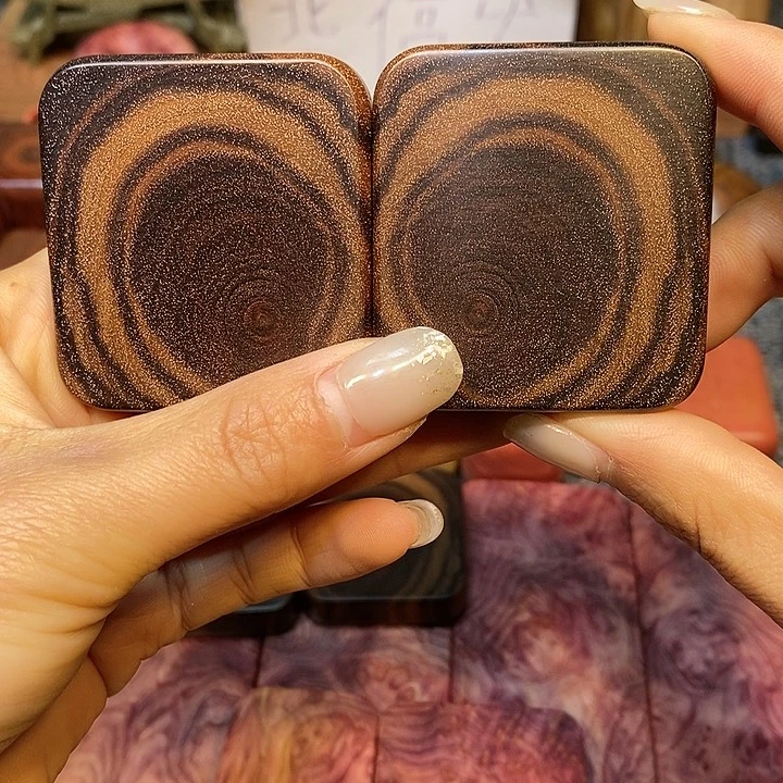 木半****伞印度小叶紫檀对牌木木木木木