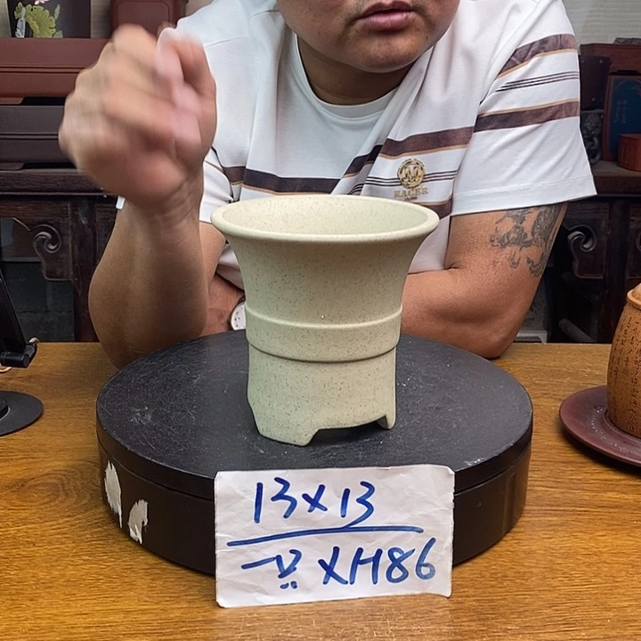 紫砂花盆货号一只XH86