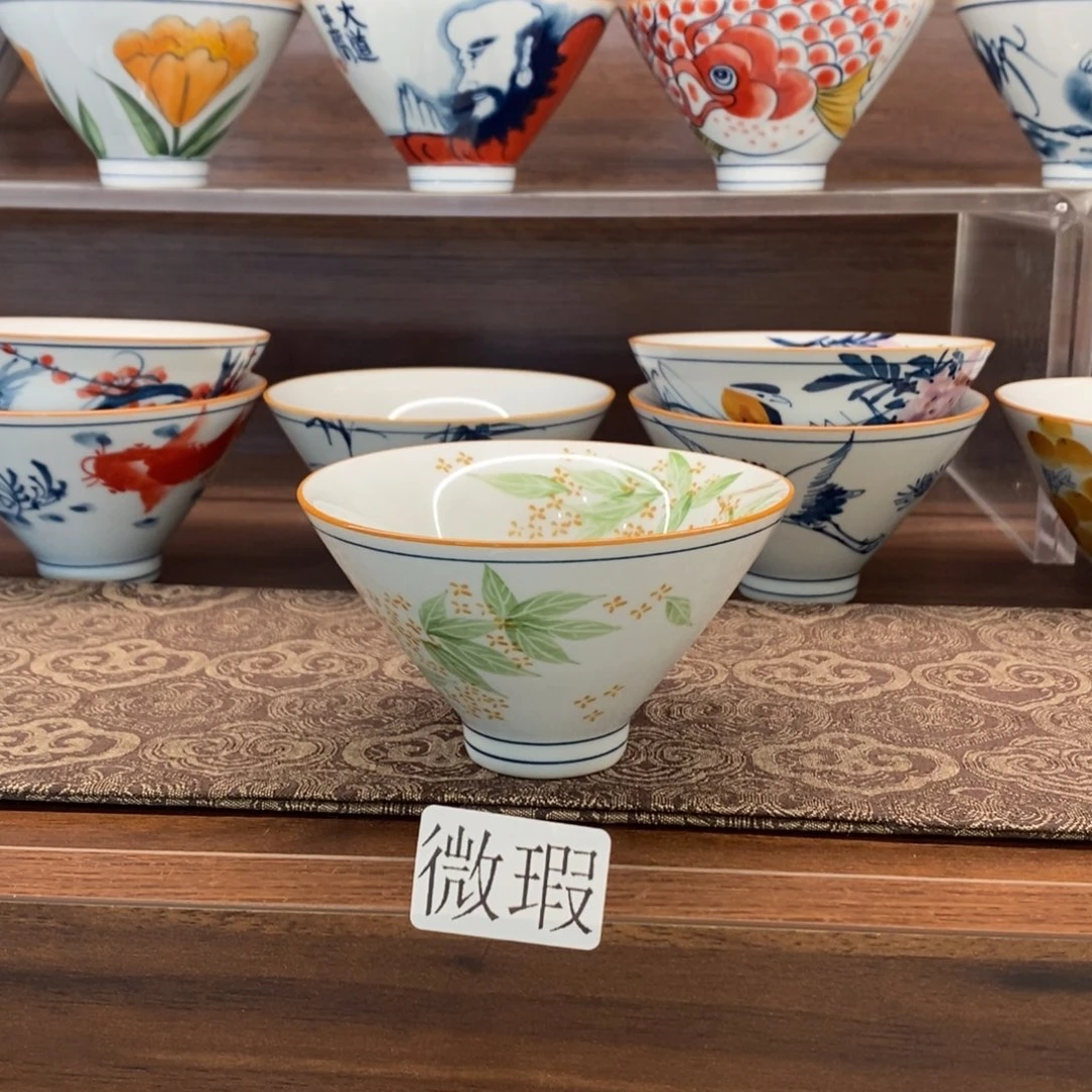 釉下彩老陶泥手工绘制