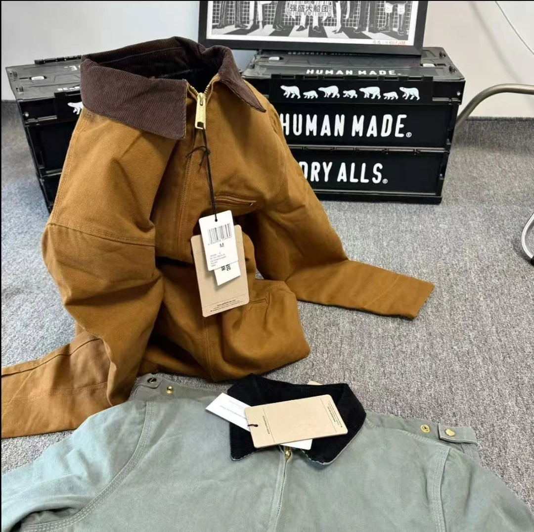 J01 Detroit Jacket纯色毛毯内里美式复古春秋底特律夹克工装夹克