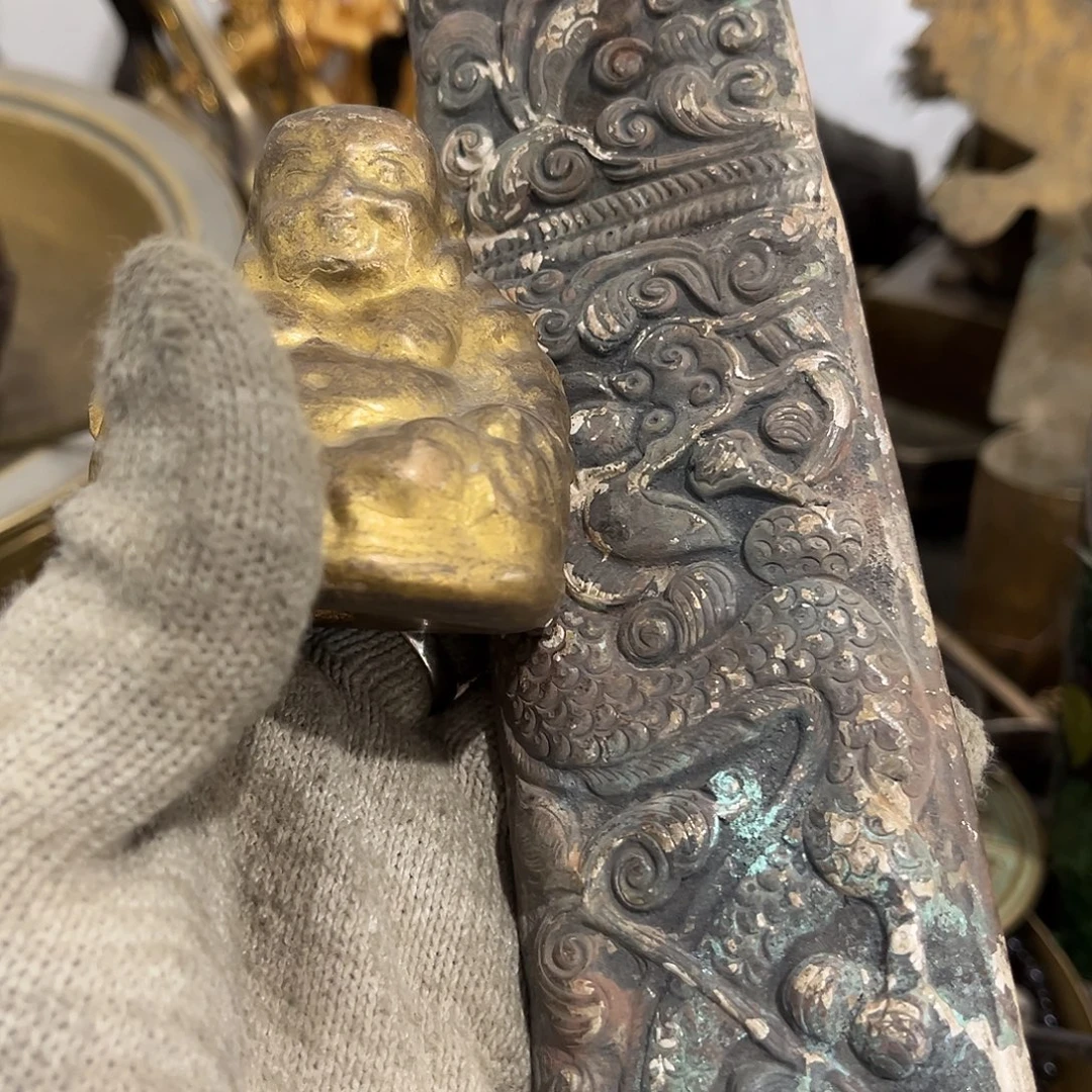 如***藏闪电购铜摆件工艺品