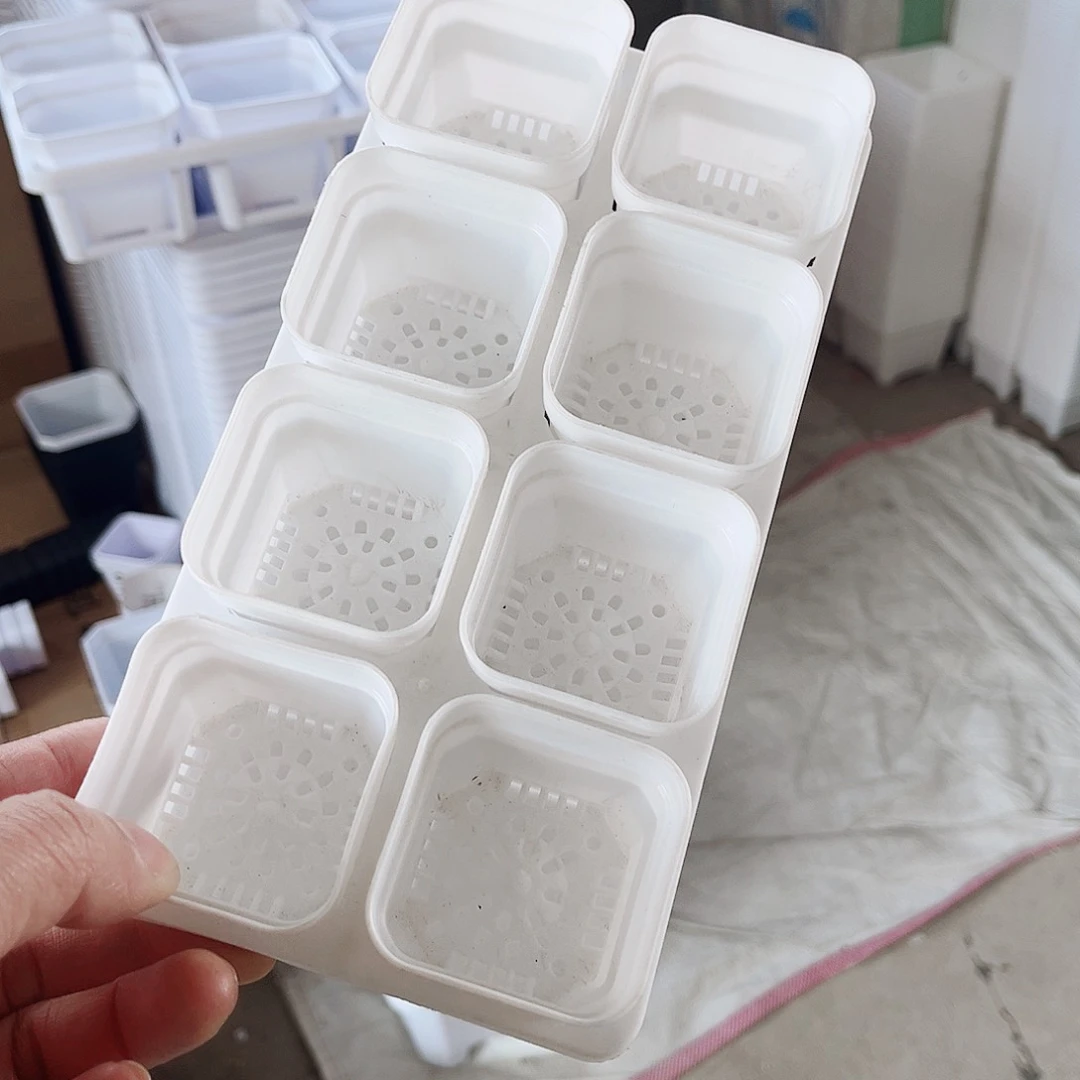 树脂福利款5.3白方盆40个带拖架