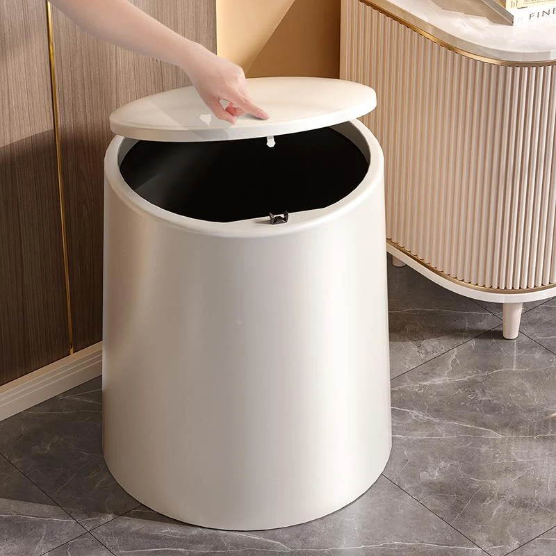 垃圾桶带盖家用2025新款客厅厨房厕所卫生间轻奢按压式大号大容量