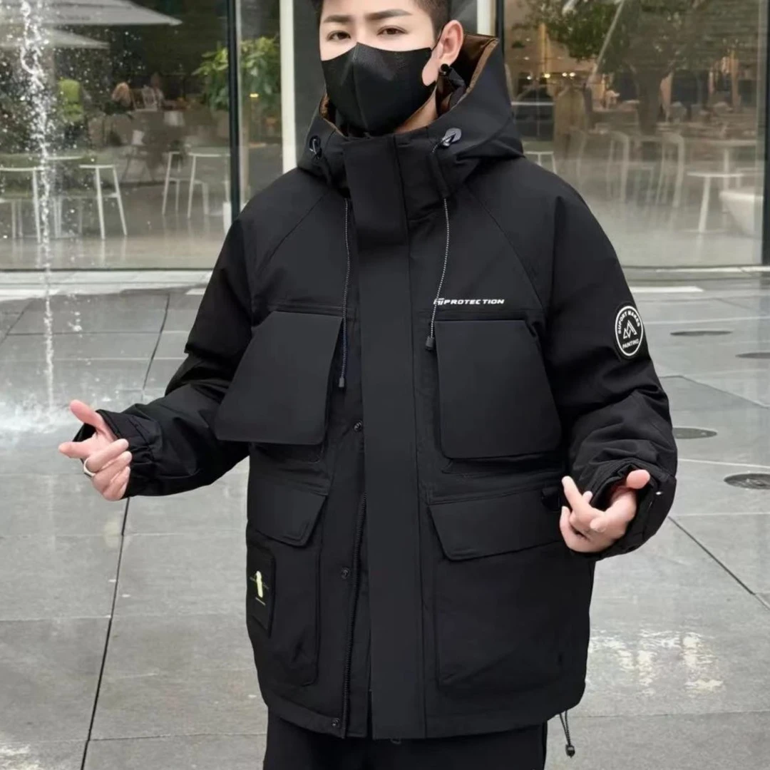 【Y】冬季工装设计款户外极寒防风御寒保暖加厚冲锋衣外套 807