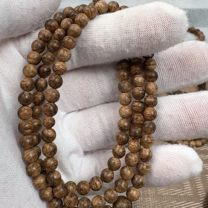 沉香手串越南惠安多圈沉香手串0.5规格7.3克