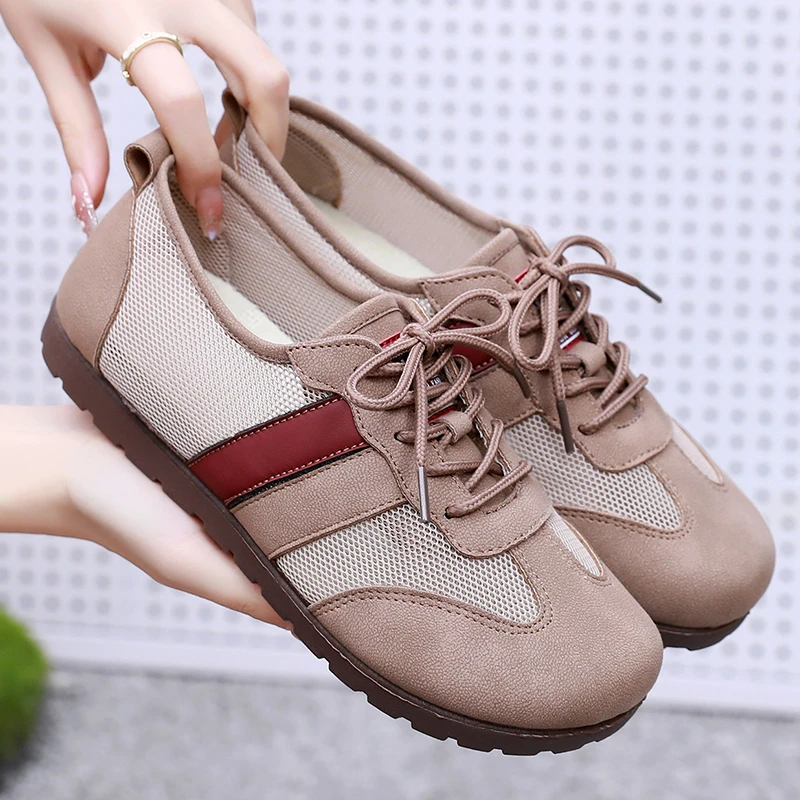 夏季网面女鞋德训透气百搭时尚休闲网面单鞋