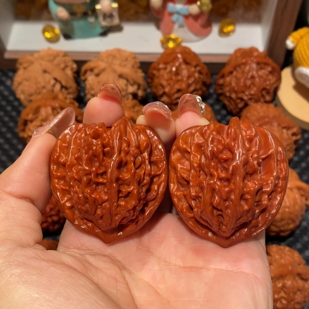 桃核吊坠40玉化霞云岭，0746