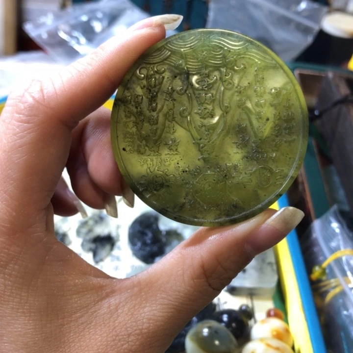 岫玉未镶嵌岫玉香插