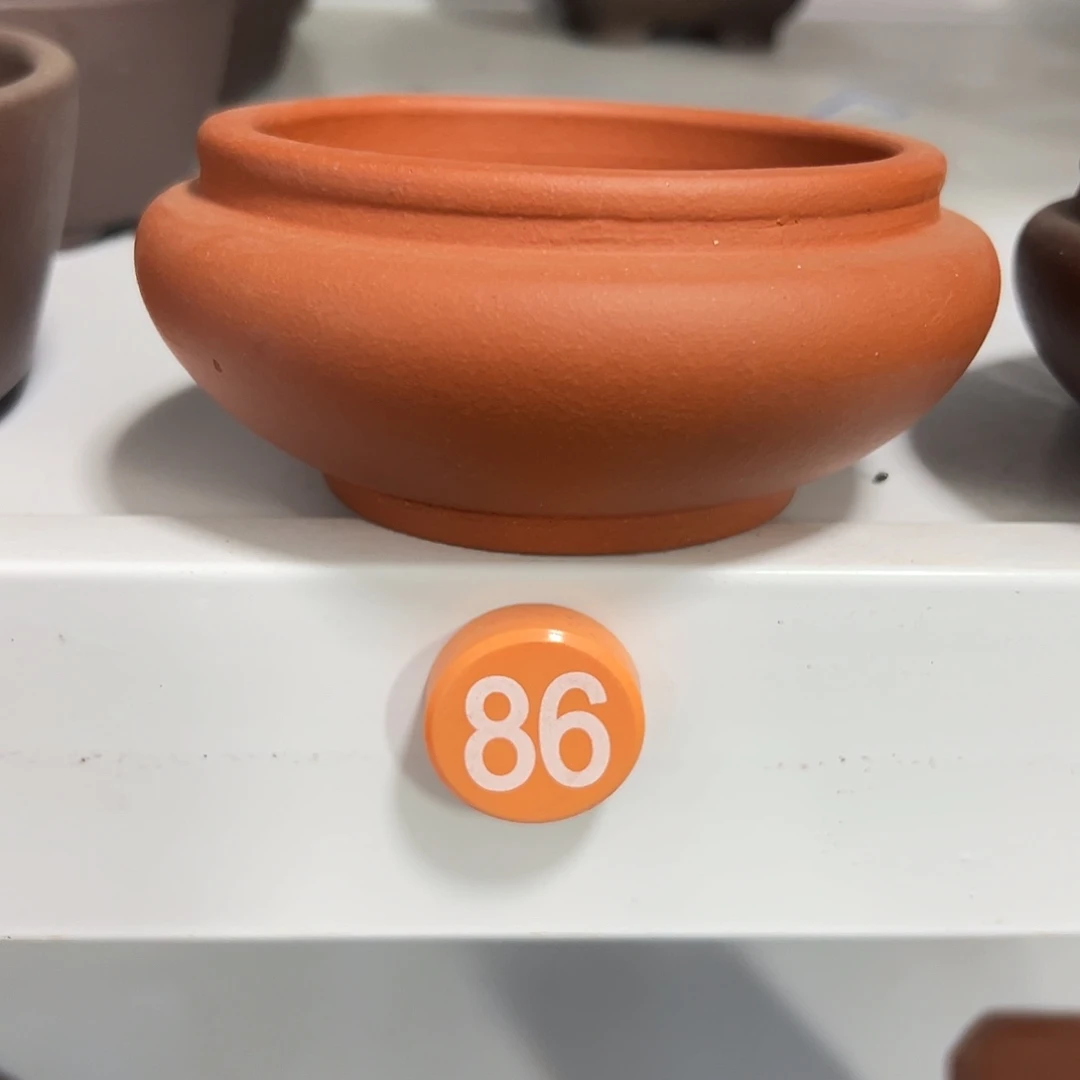 花盆紫砂内口9，内深4