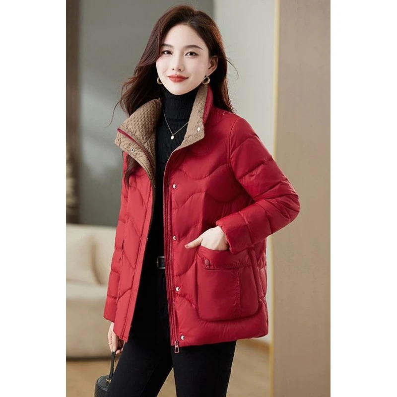 短款外套棉袄2025妈妈冬季新款时尚洋气棉衣宽松保暖服