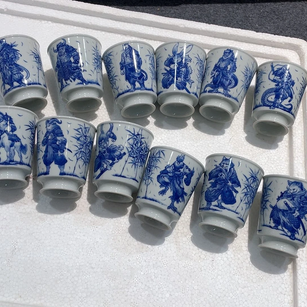 2*3青花十二生肖杯杯