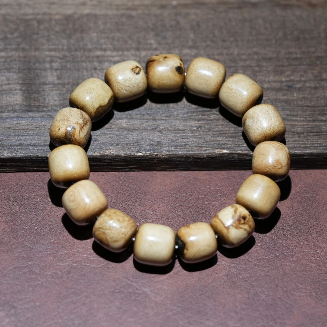 【黑胖珠宝】 ww019 黄色桶珠手链 多样性发其一