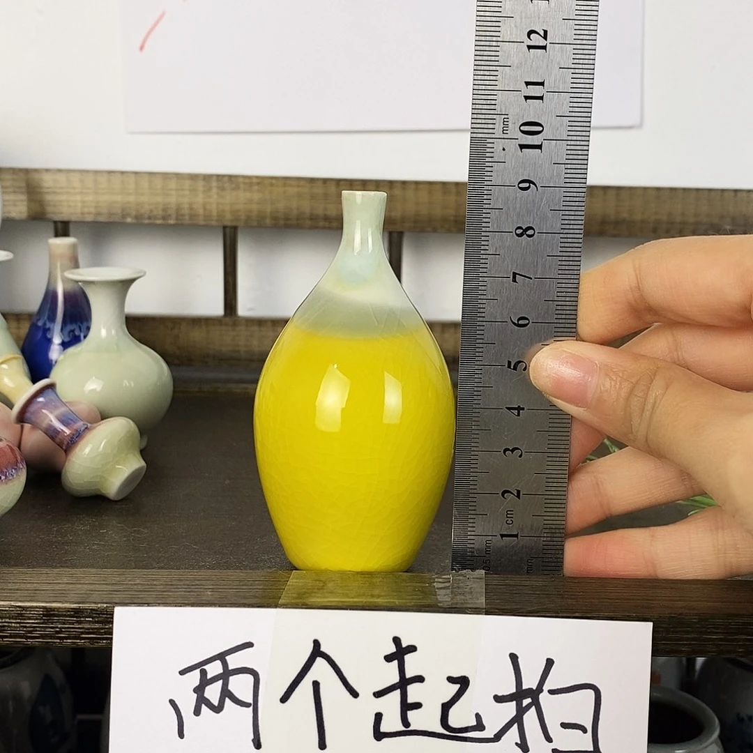 摆件景德镇高温陶瓷小花瓶