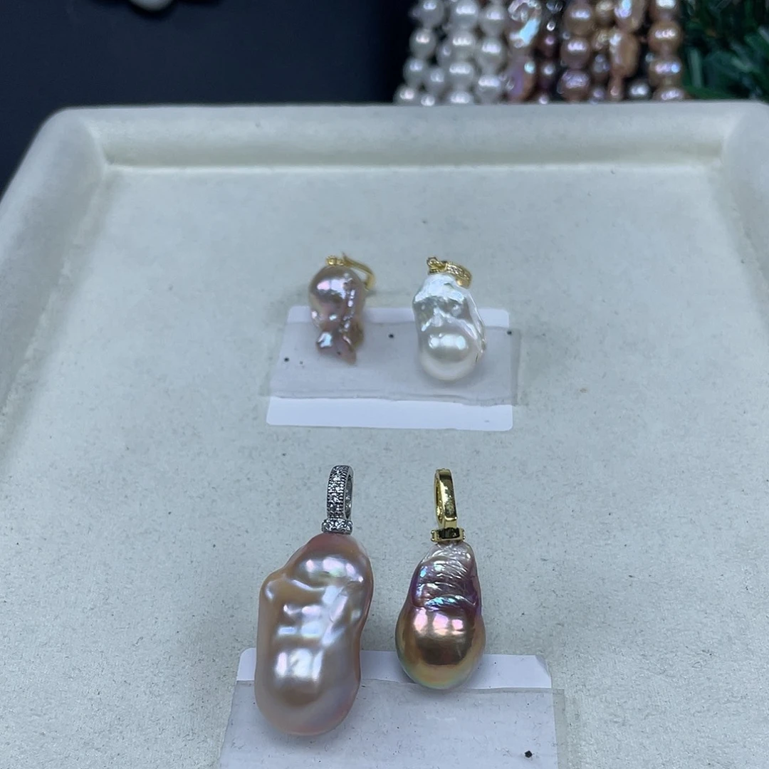 淡水珍珠吊坠(不含链)未镶嵌纯恬