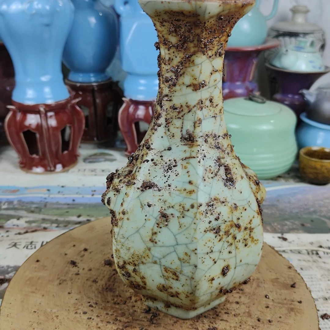 瓷片自选器型官窑生锈瓷