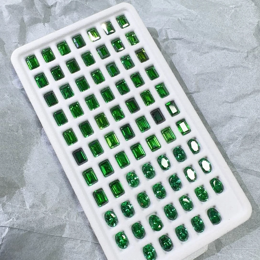 1祖母绿（处理）梧州高碳祖母绿5×7冰糖椭圆整版出看准再拍