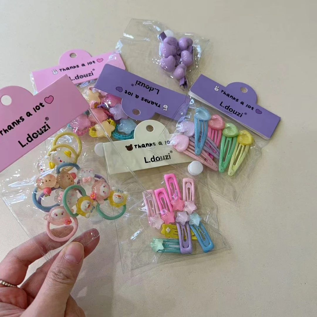 新款儿童宝宝多巴胺发卡发圈橡皮筋基础高弹力橡皮筋女童