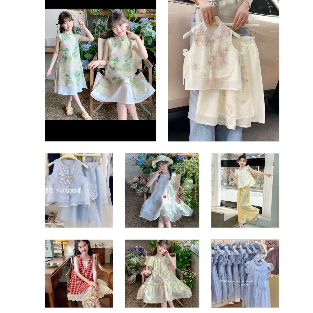 HANBAN -401-430韩版连衣裙系列百搭宽松潮流卡通汉元素仙女甜美