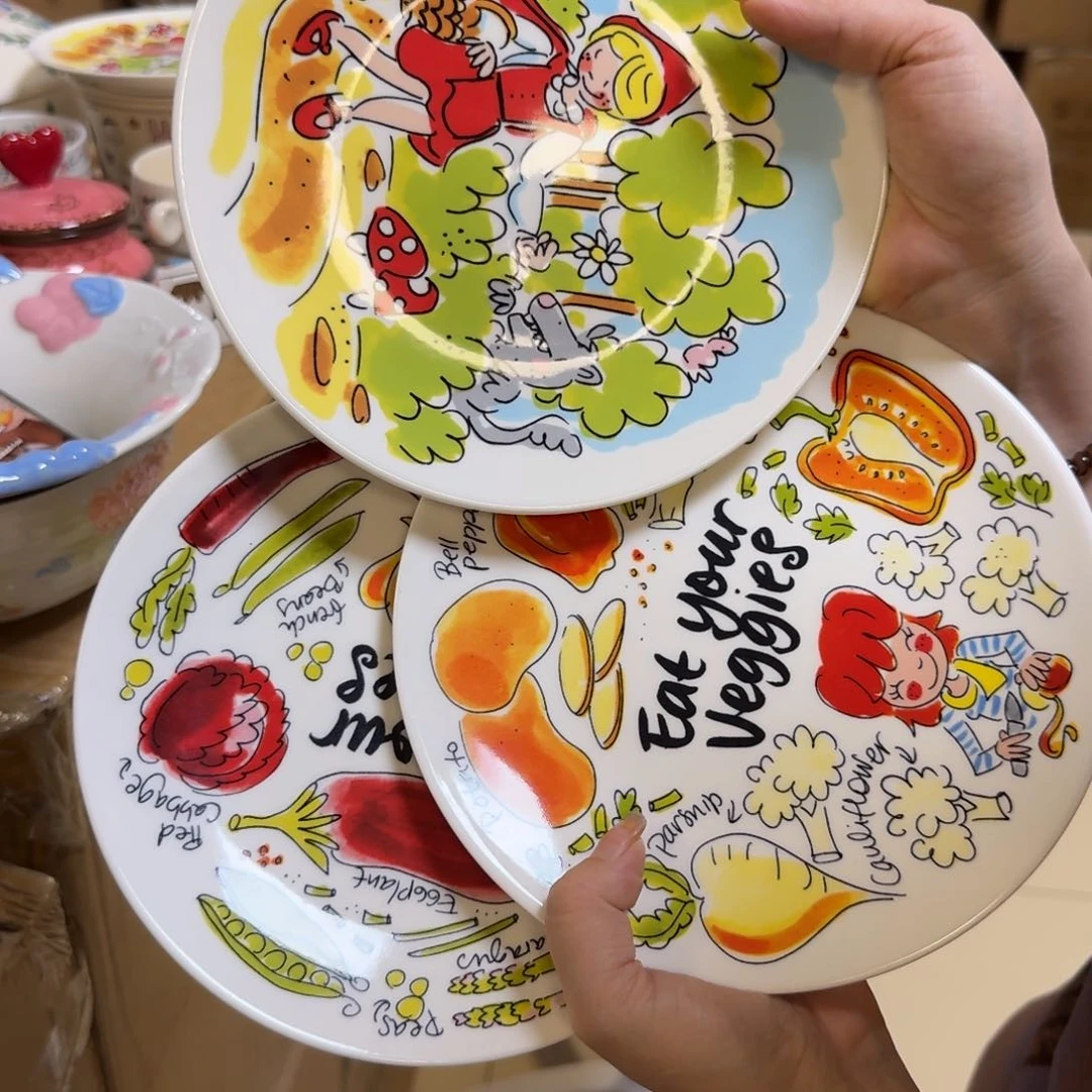 瓷柠**?7英寸盘3只看图
