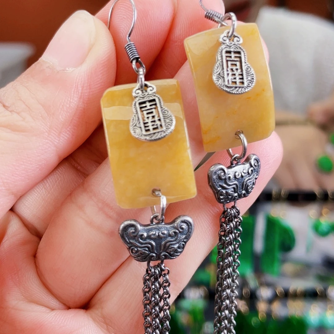 未镶嵌翡翠耳饰饰品