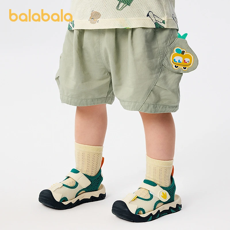 【商场同款】巴拉巴拉男童裤子婴儿短裤休闲裤2025新款夏宽松潮酷