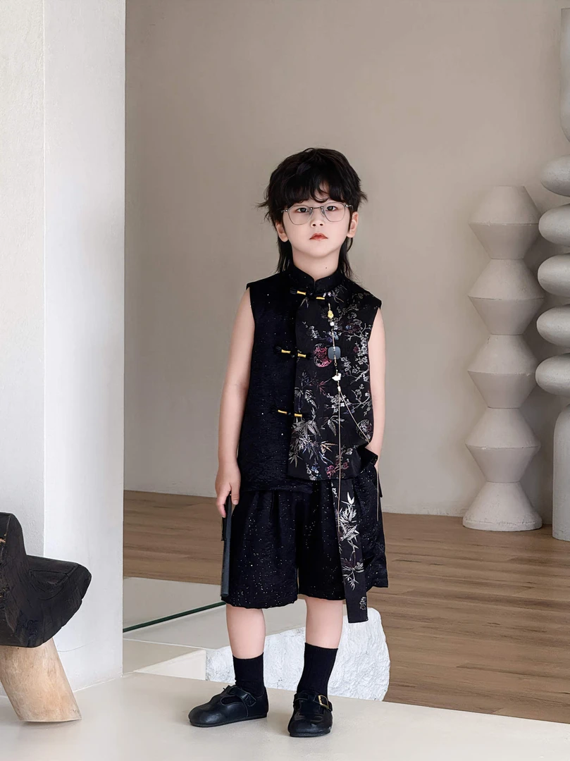 2025新款上新季星罗满花系列套装无袖短裤马甲套高定制系列25486