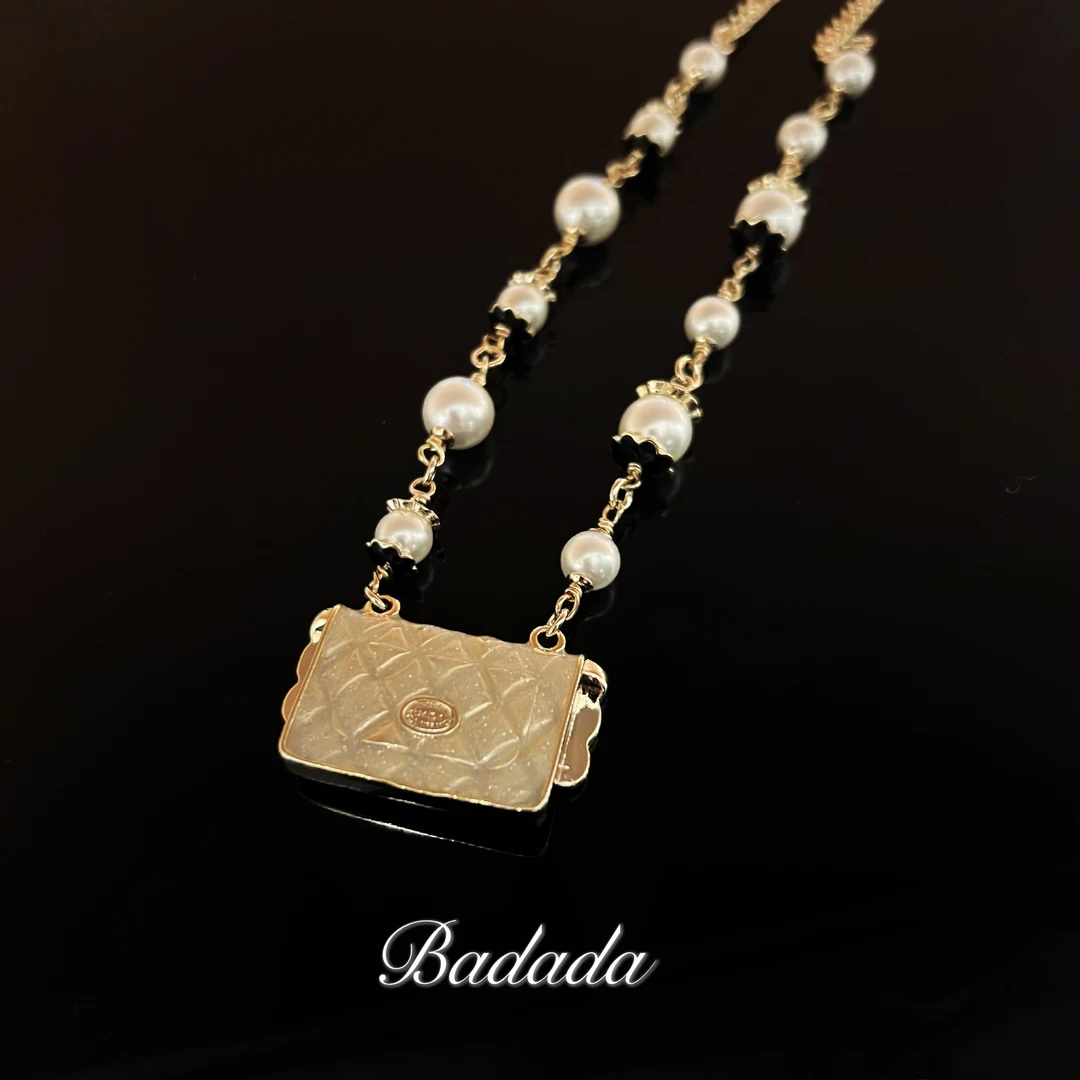 铜合金仿珍珠项链 【C8016】轻奢高定项链包包款0018