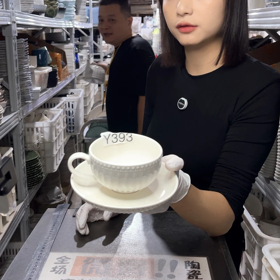 瓷片393               4杯4碟