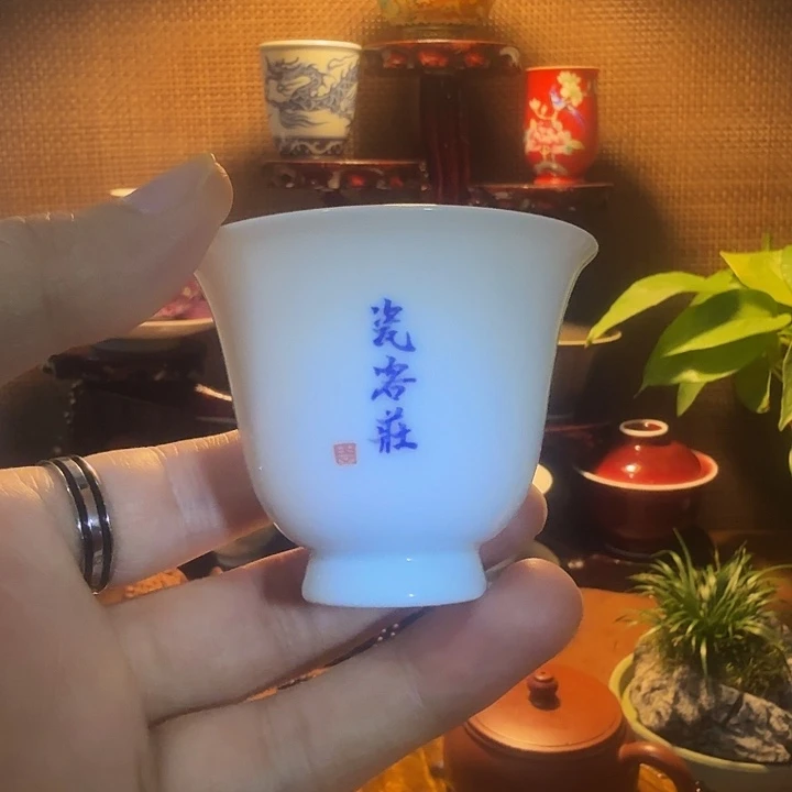 陶摆件景德镇陶瓷茶杯