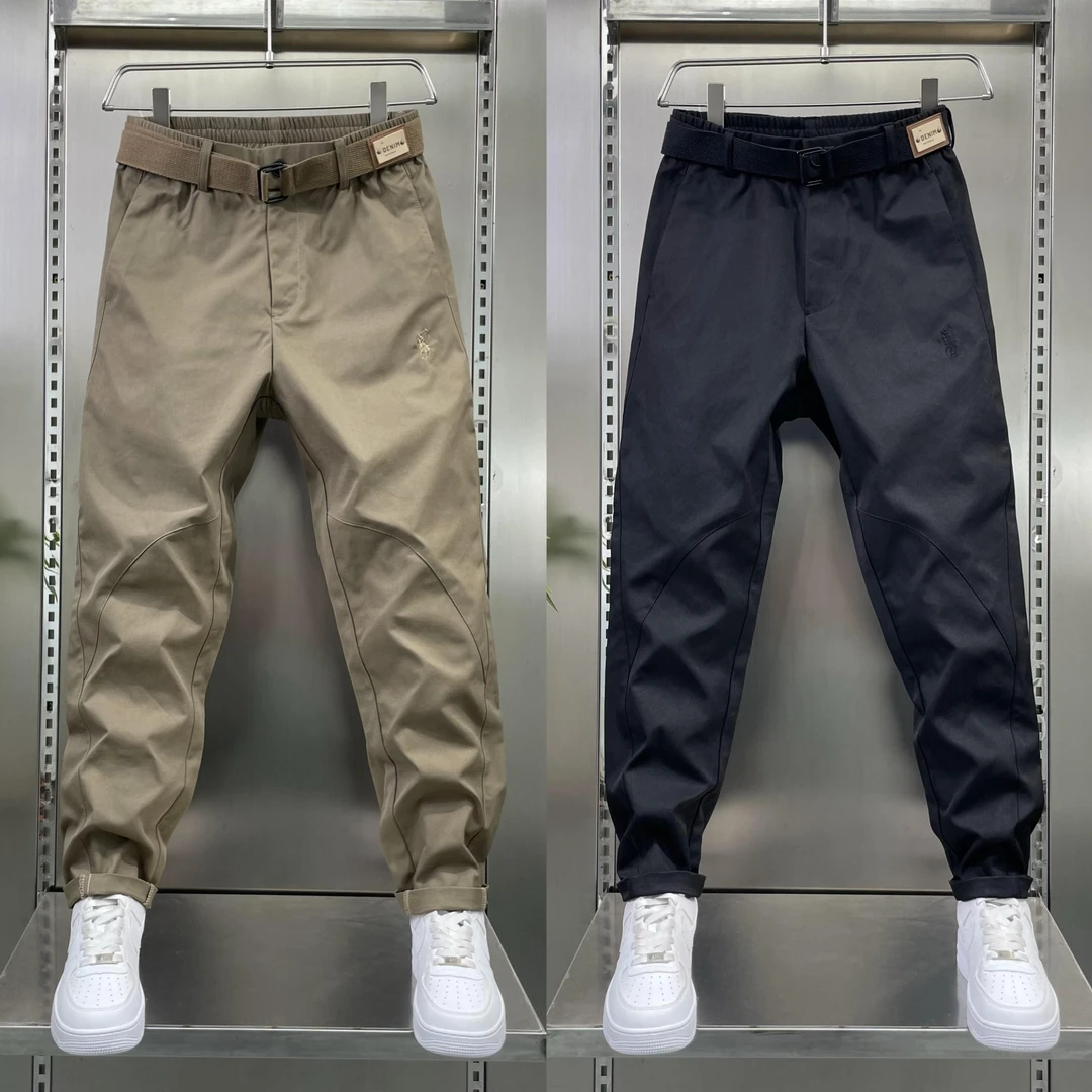 高品质秋季款潮牌宽松韩版工装裤男时尚百搭休闲裤简约舒适直筒裤