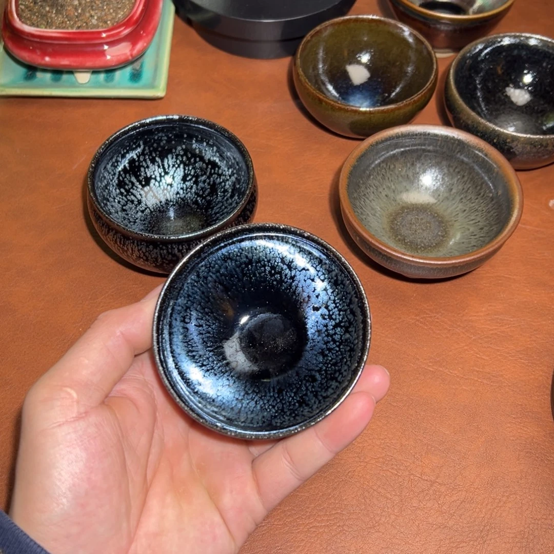 茶盏柴烧建窑建盏茶盏