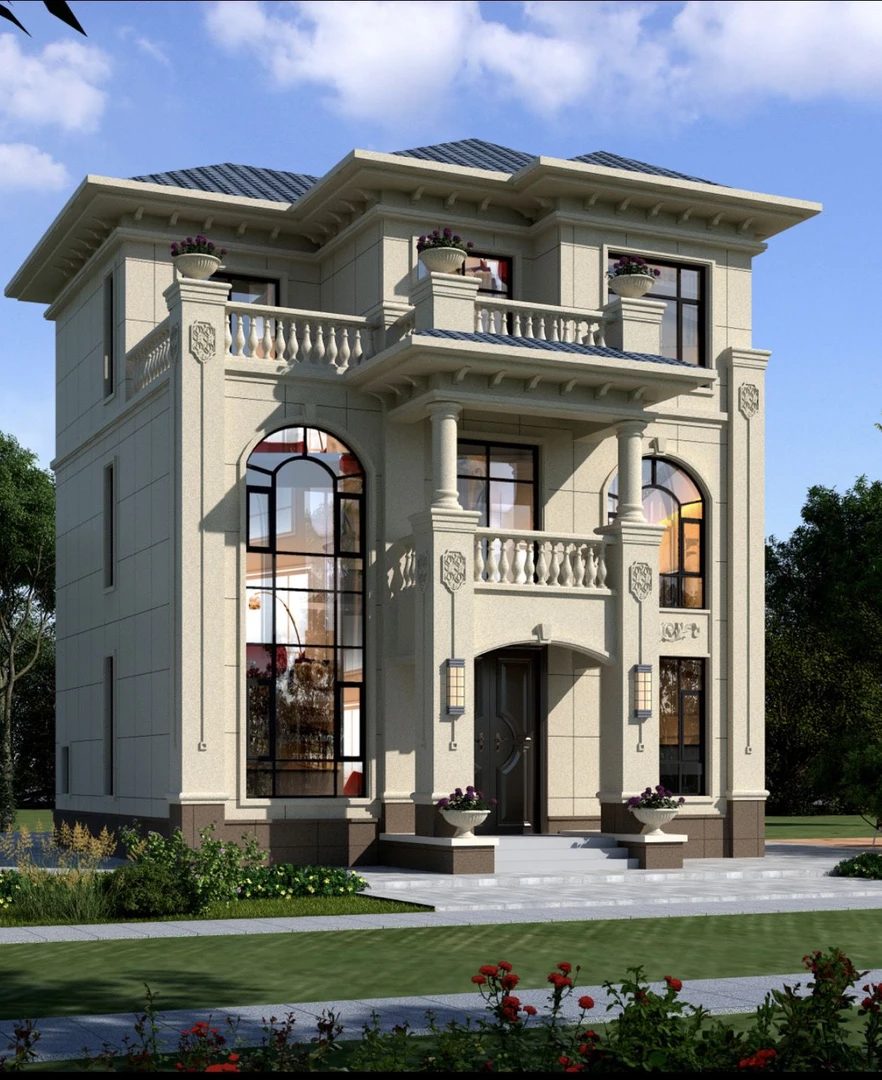 10x9米三层别墅设计自建房设计全套施工图