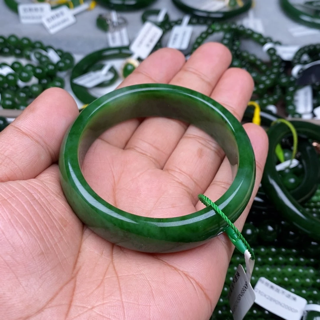 未镶嵌手镯和田玉（碧玉）清*59+