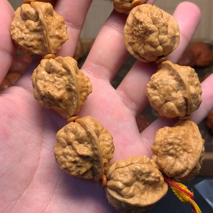 文玩核桃把件10个籽27尺羊头串