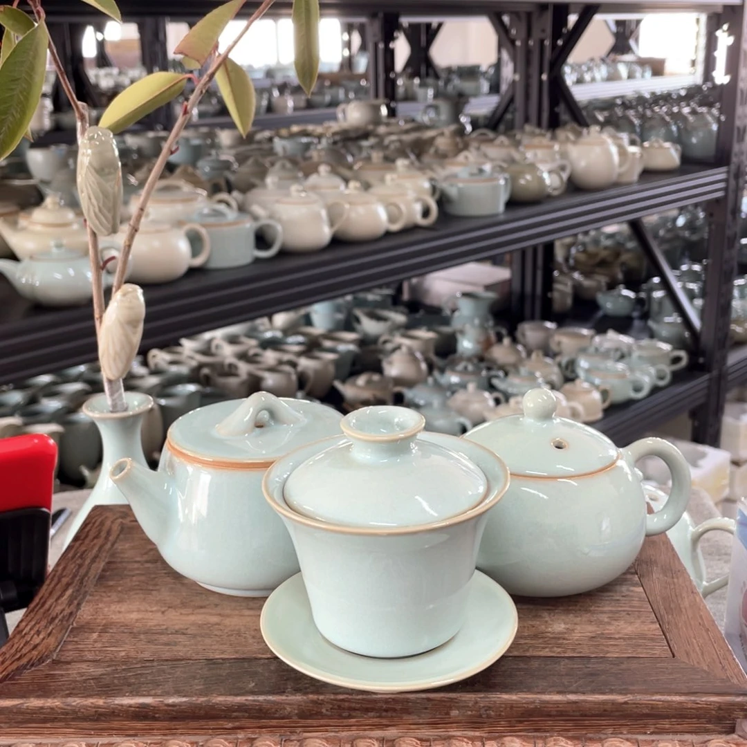 其他东**筱天青马蹄盖碗微瑕