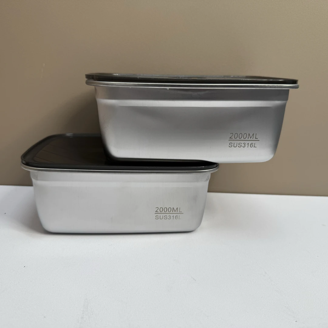 升级款2000ml保鲜盒两个野餐餐具【汤姆粉丝专属】2024新品上市网红