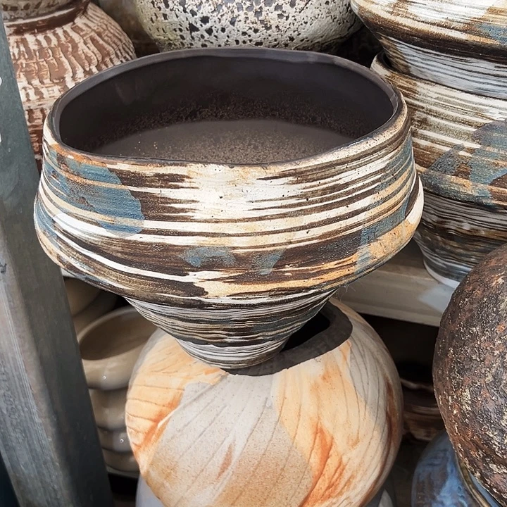 景德镇精品花盆栽适合盆口23高23