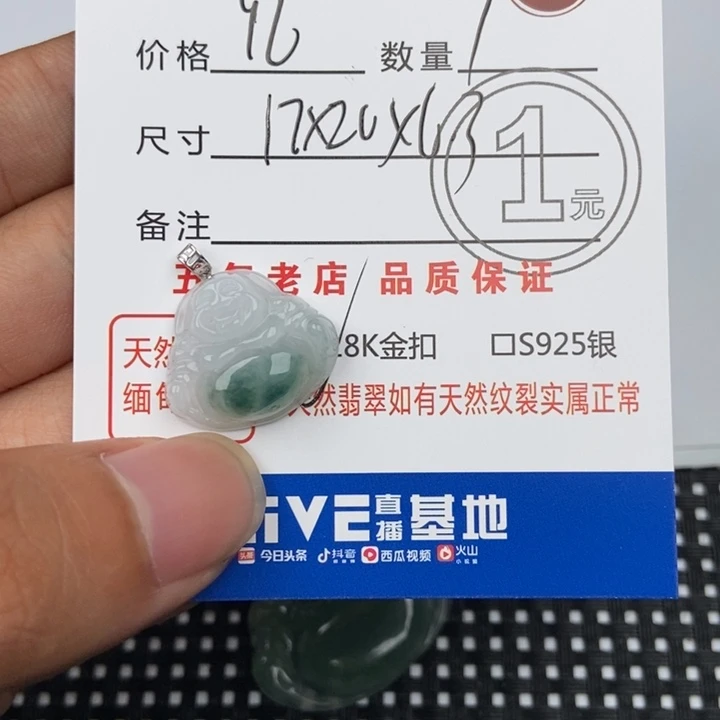 翡翠未镶嵌颈饰芯*吊坠