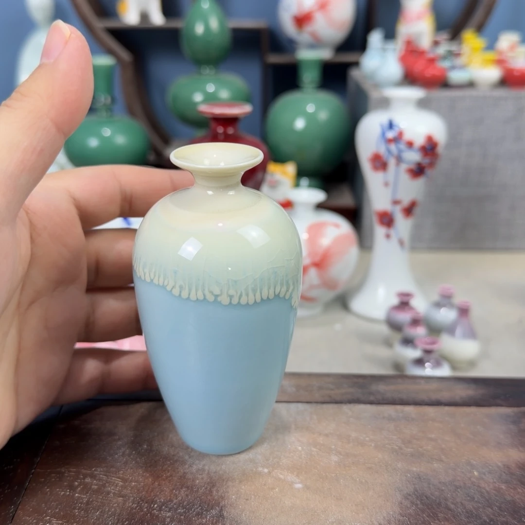 陶瓷手工小花器摆件