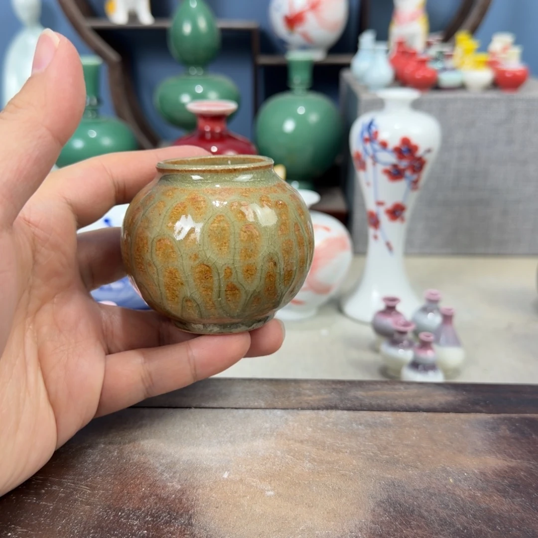 陶瓷手工小花器摆件