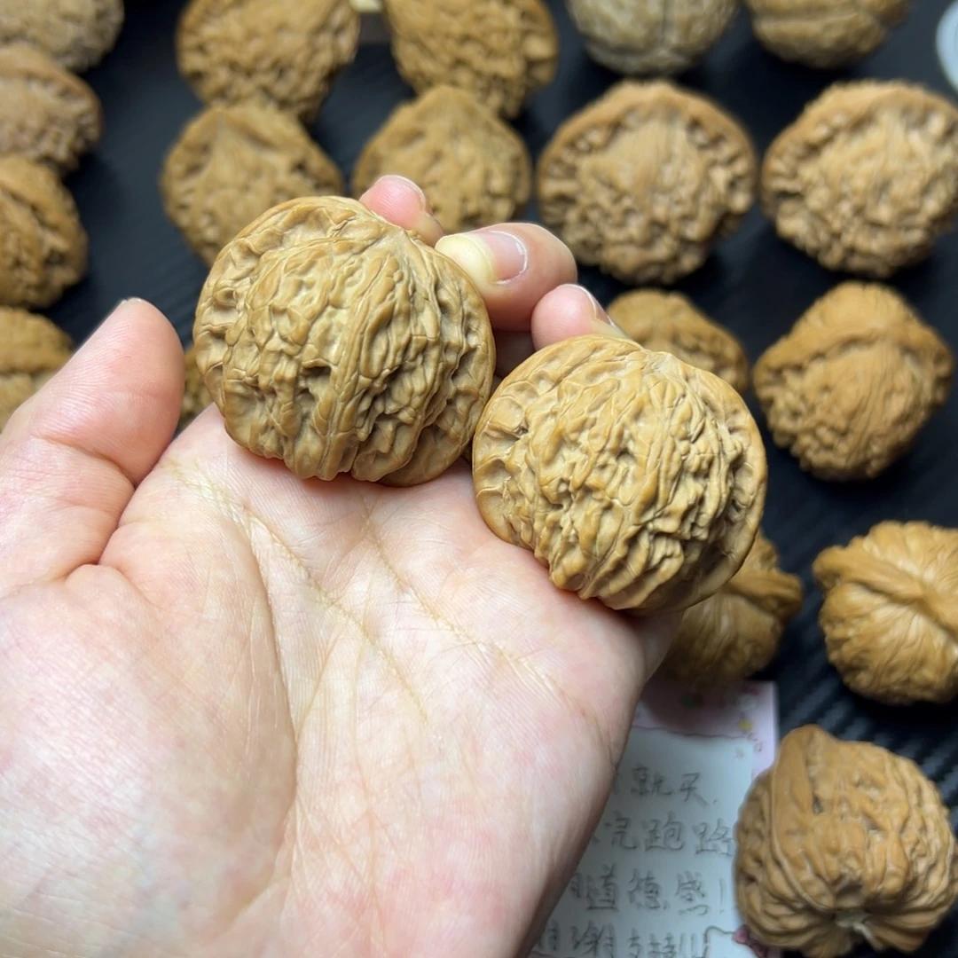 文玩核桃把件山地磨41+黄