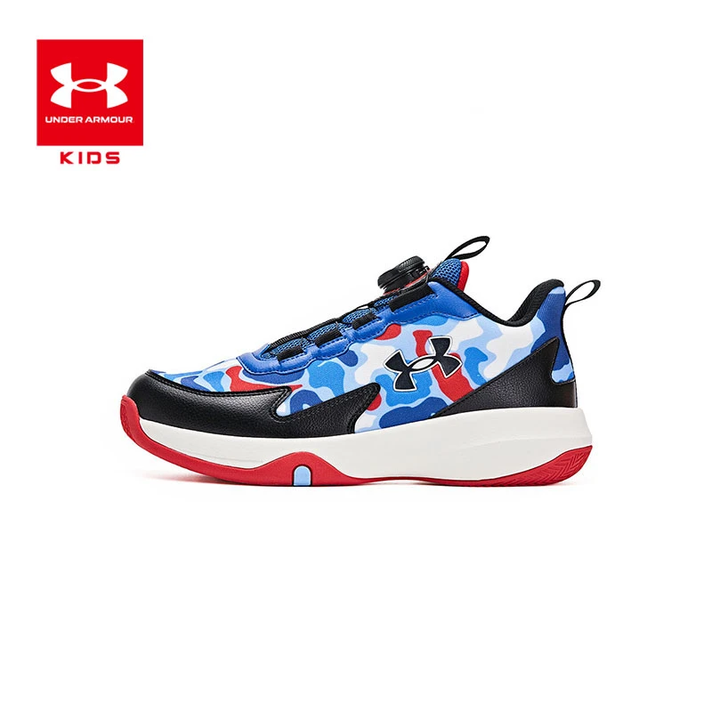 【校园篮球鞋】安德玛儿童篮球鞋校园旋钮运动鞋耐磨2441204DB