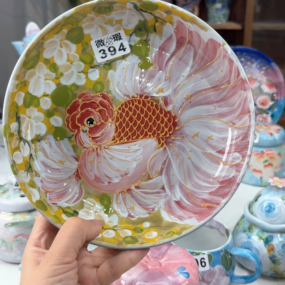 景德镇手绘高温釉下彩陶瓷茶具